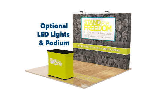 10'Straight Velrco Popup Display