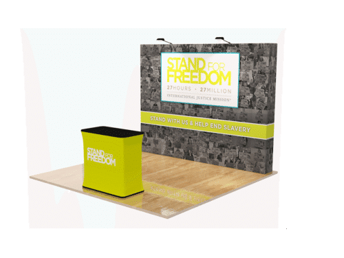 10FT.STRAIGHT VELCRO FABRIC POPUP DISPLAYS_MAIN