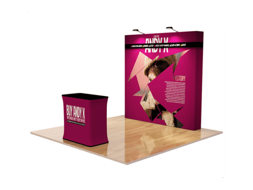 8FT.STRAIGHT VELCRO FABRIC POPUP DISPLAYS