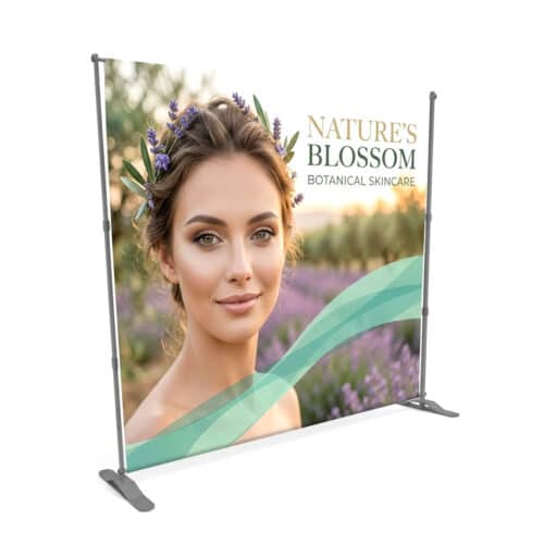 Custom 9' x 8' Step and Repeat Backdrop Media Wall with Logo Print for Events