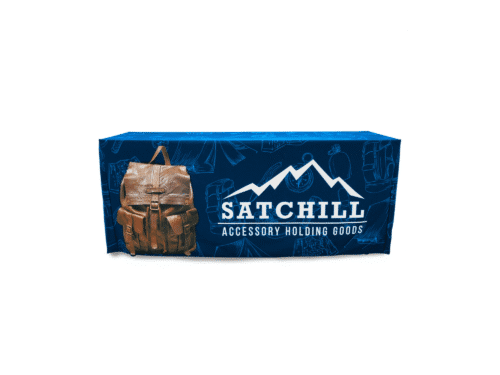 6ft. Fitted Table Cover 3-Sided with Custom Print