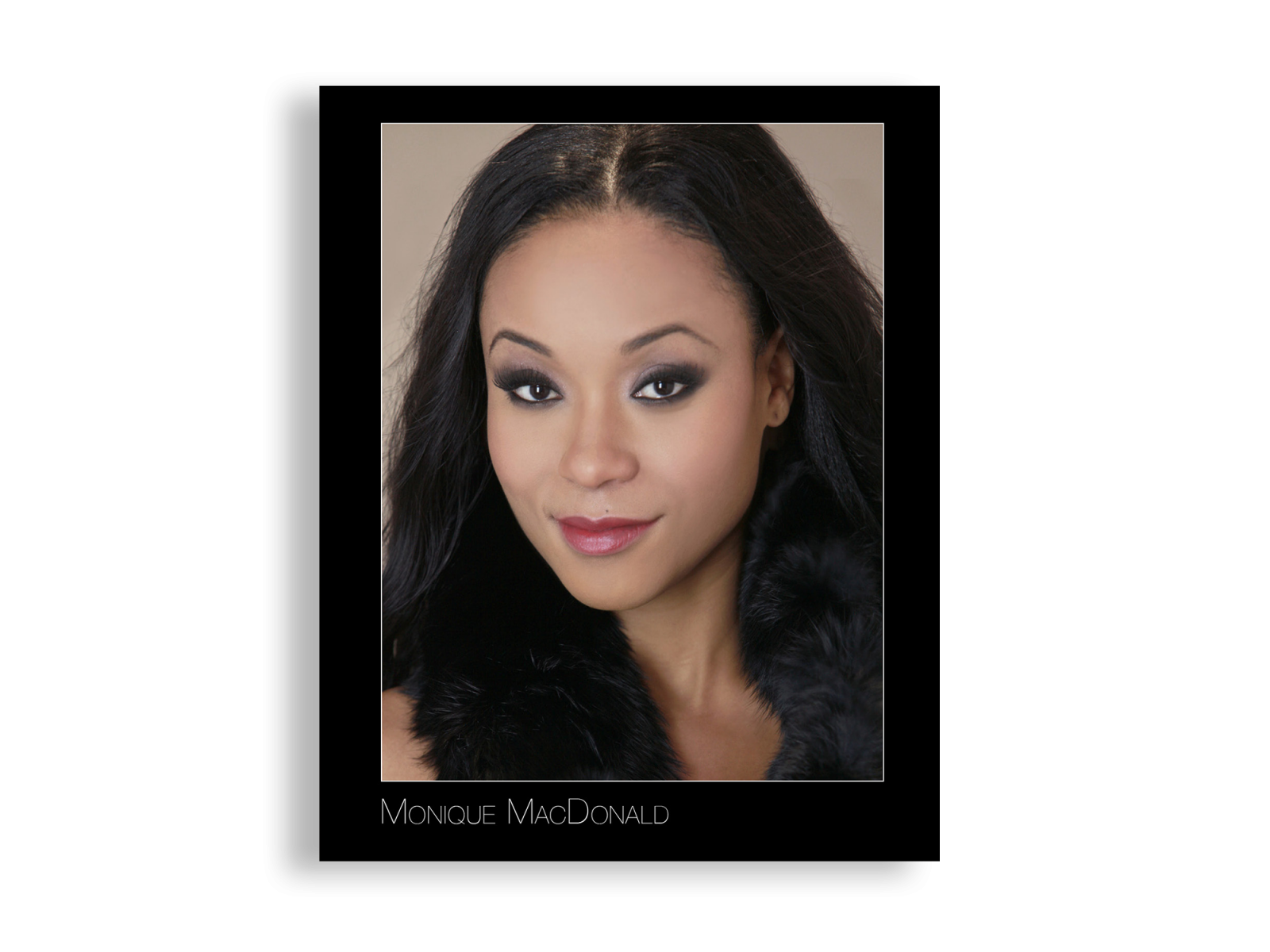 Vertical Black Border 8x10 Headshot Marketing, Graphics, and Printing