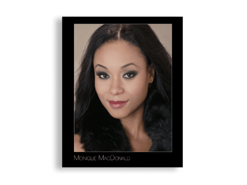 Vertical Black Border 8x10 Headshot