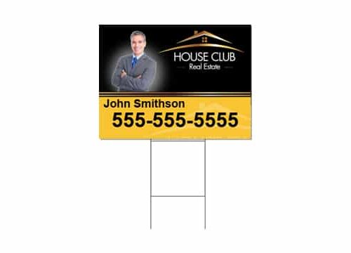 YARD SIGN with H-STAKE 24"x18"