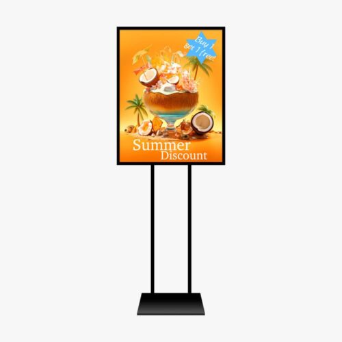 Waterproof 1/8 inch PVC Board sign for durable indoor and outdoor advertising with stand